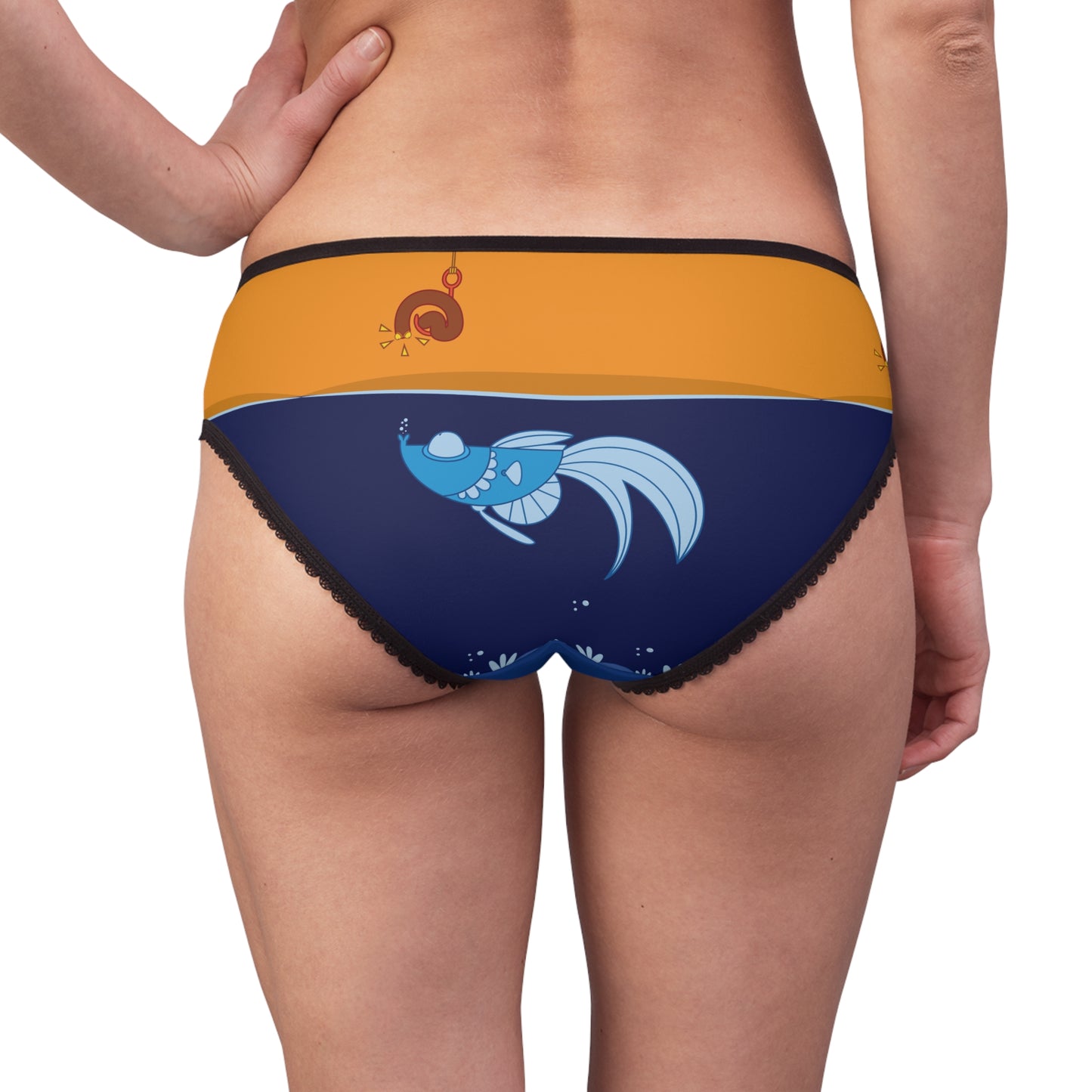 Worm on a hook Women's Briefs (8541976396095)