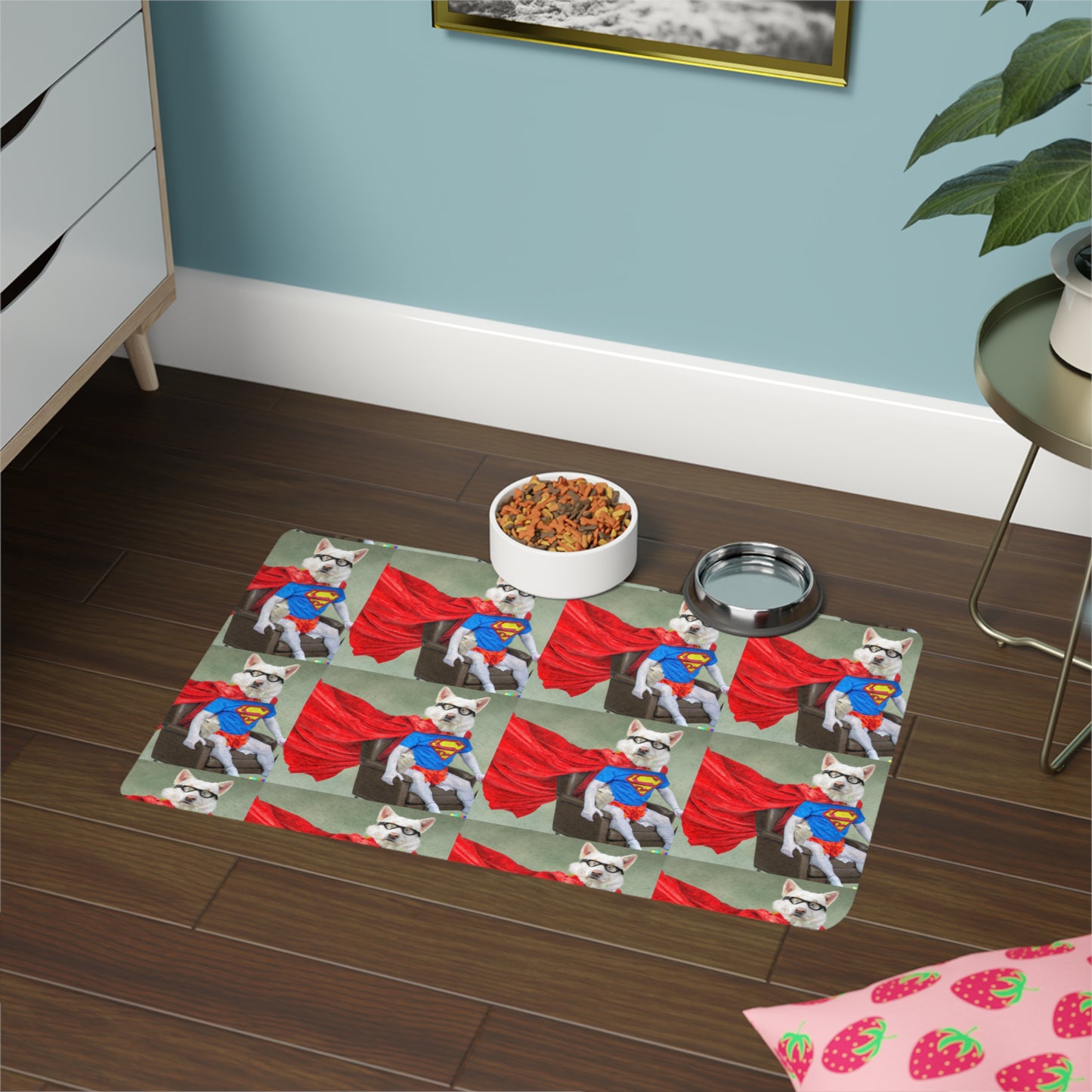 Pet Food Mat (12x18) Super dog (8534810001727)