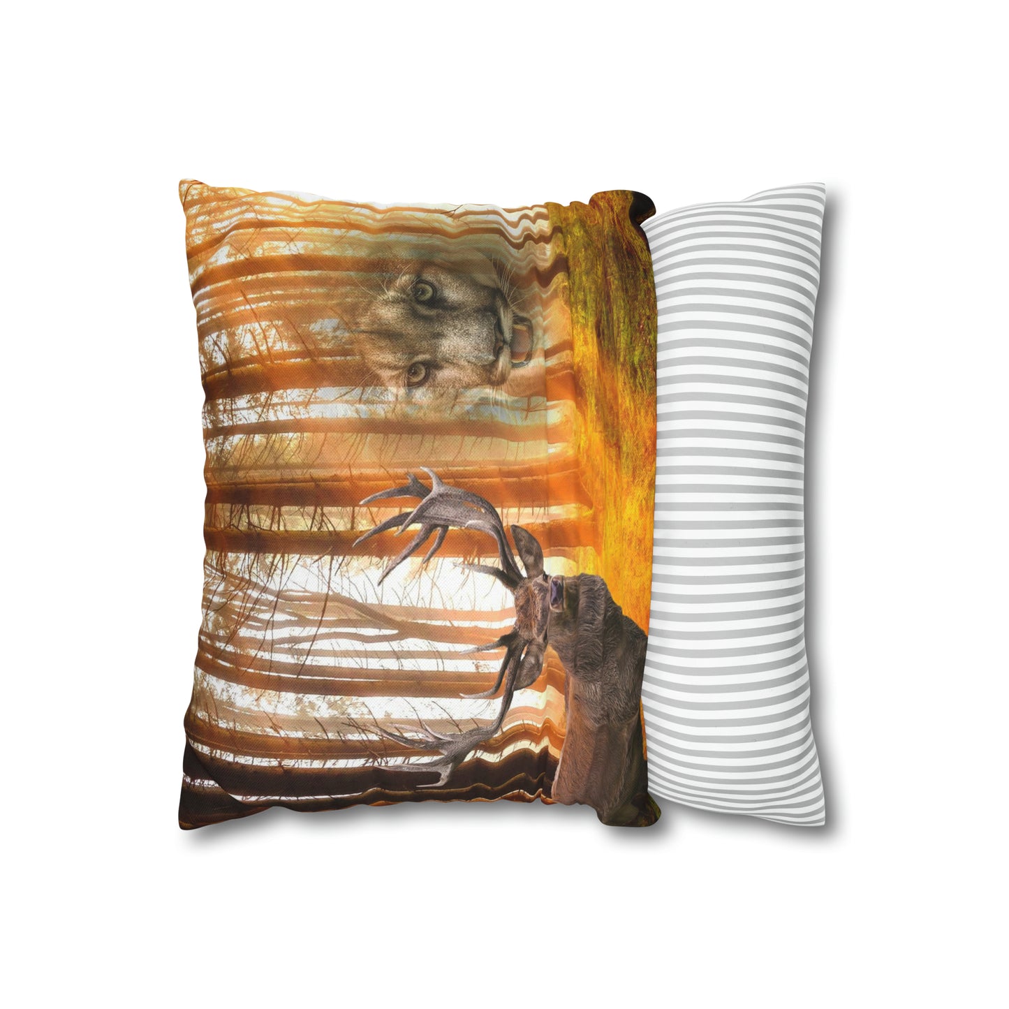 Spun Polyester Square Pillow Case (9201333993791)
