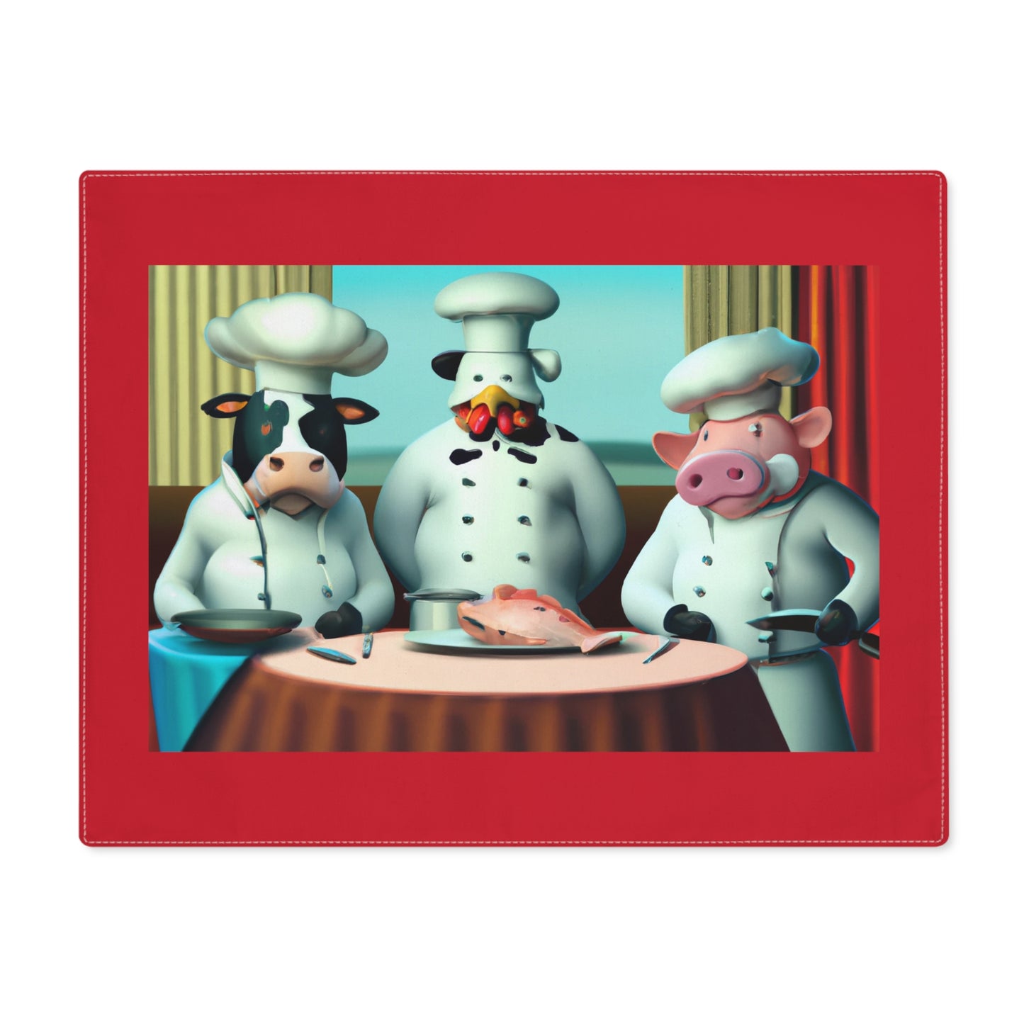 3 chefs Placemat, 1pc (8543799148863)