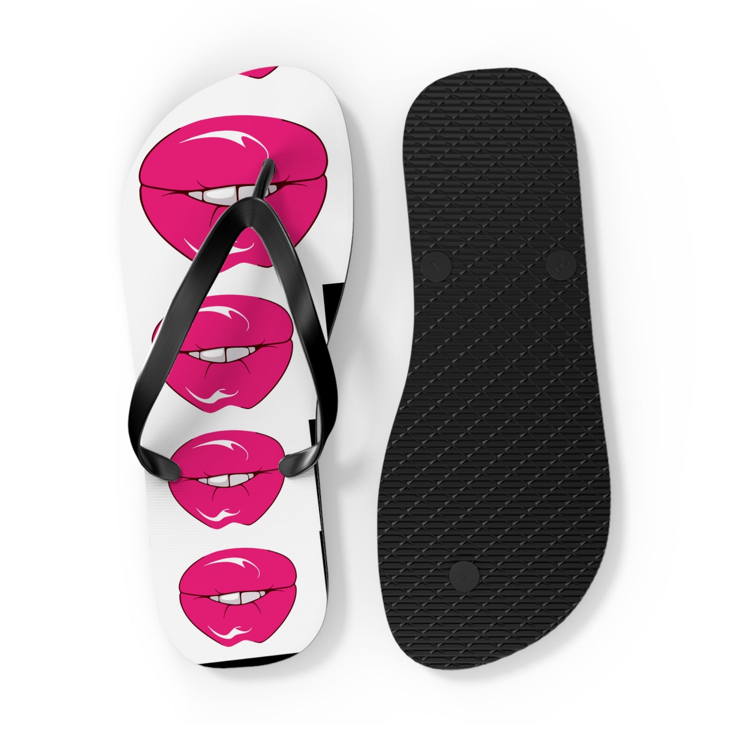 Red lips Flip Flops (8540454781247)