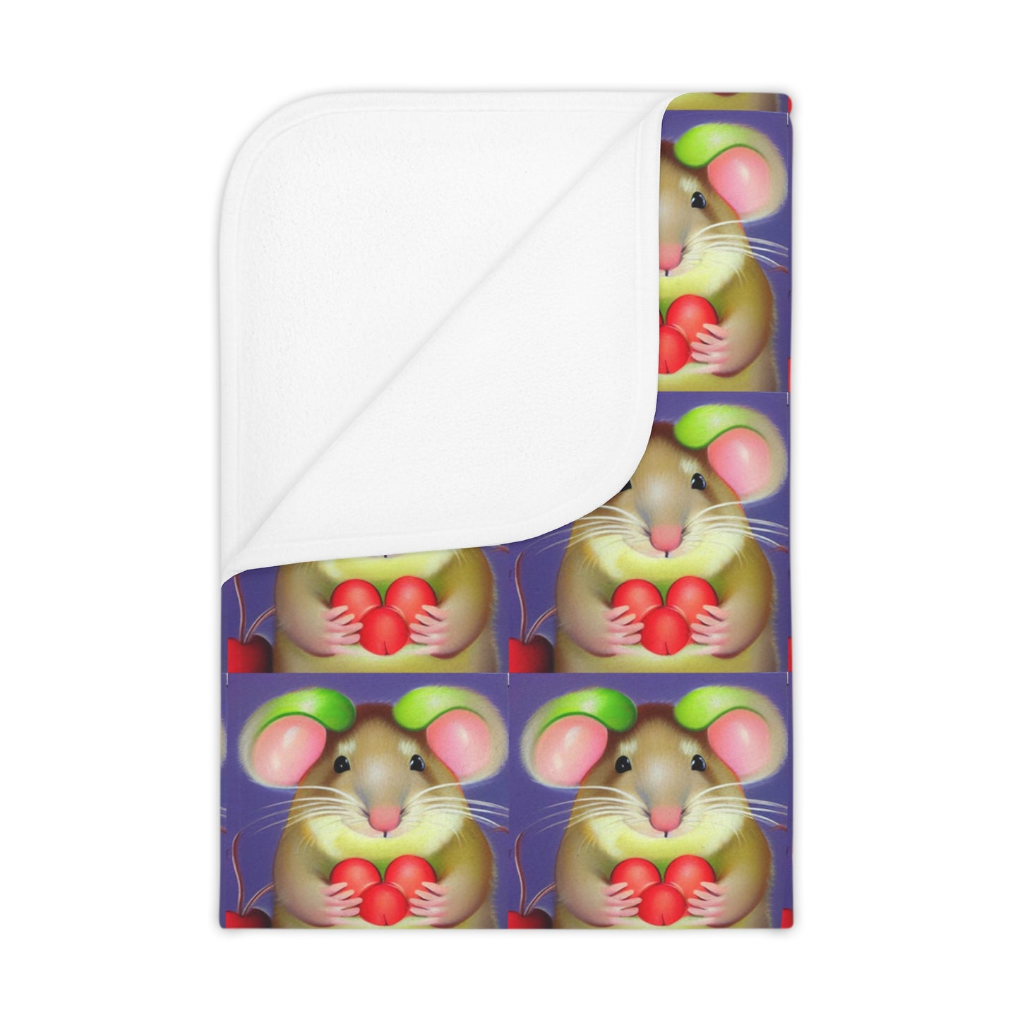 Mouse with fruit Toddler Blanket (8543775555903)