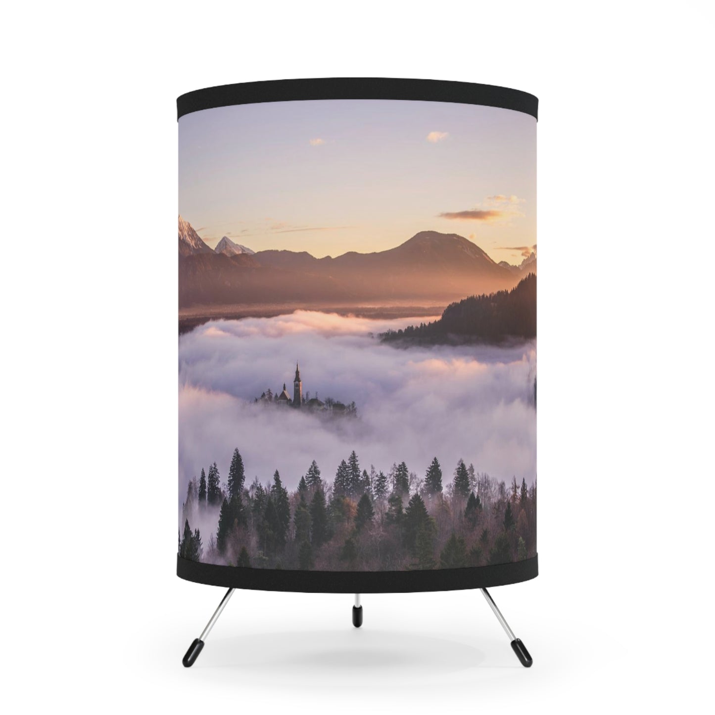 Tripod Lamp with High-Res Printed Shade, US\CA plug (9201353982271)