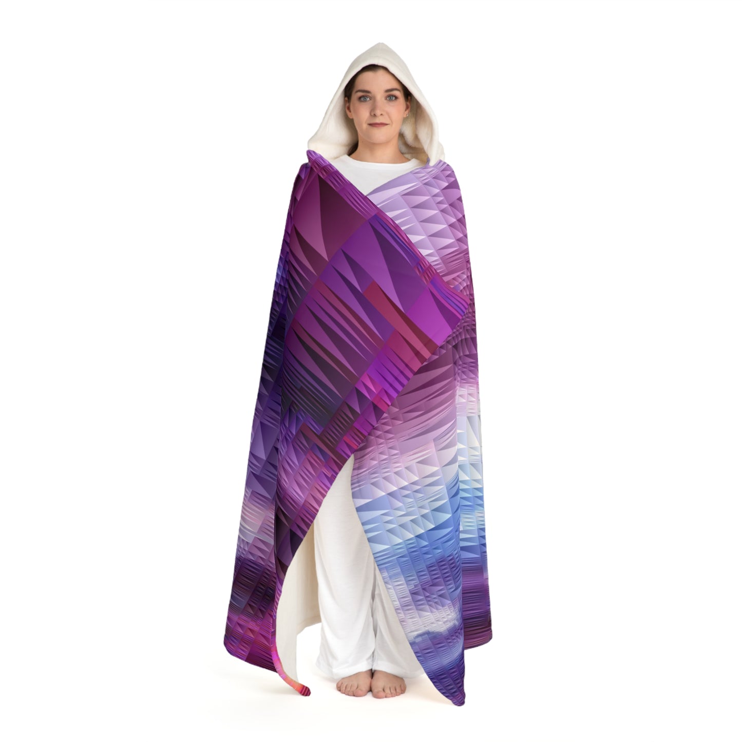 Spectrum Hooded Sherpa Fleece Blanket (8543837847871)