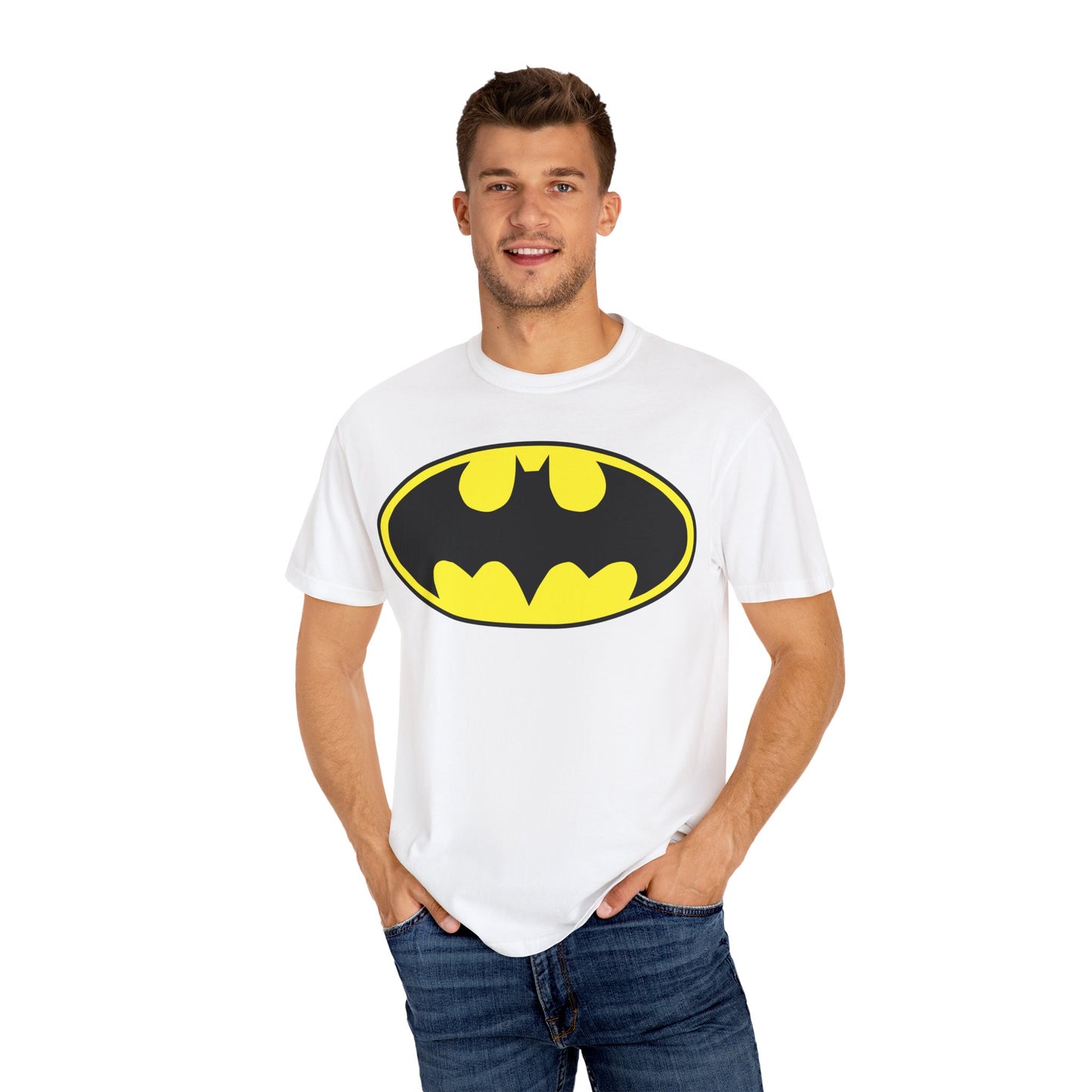 Batman Unisex Garment-Dyed T-shirt (9222459523391)
