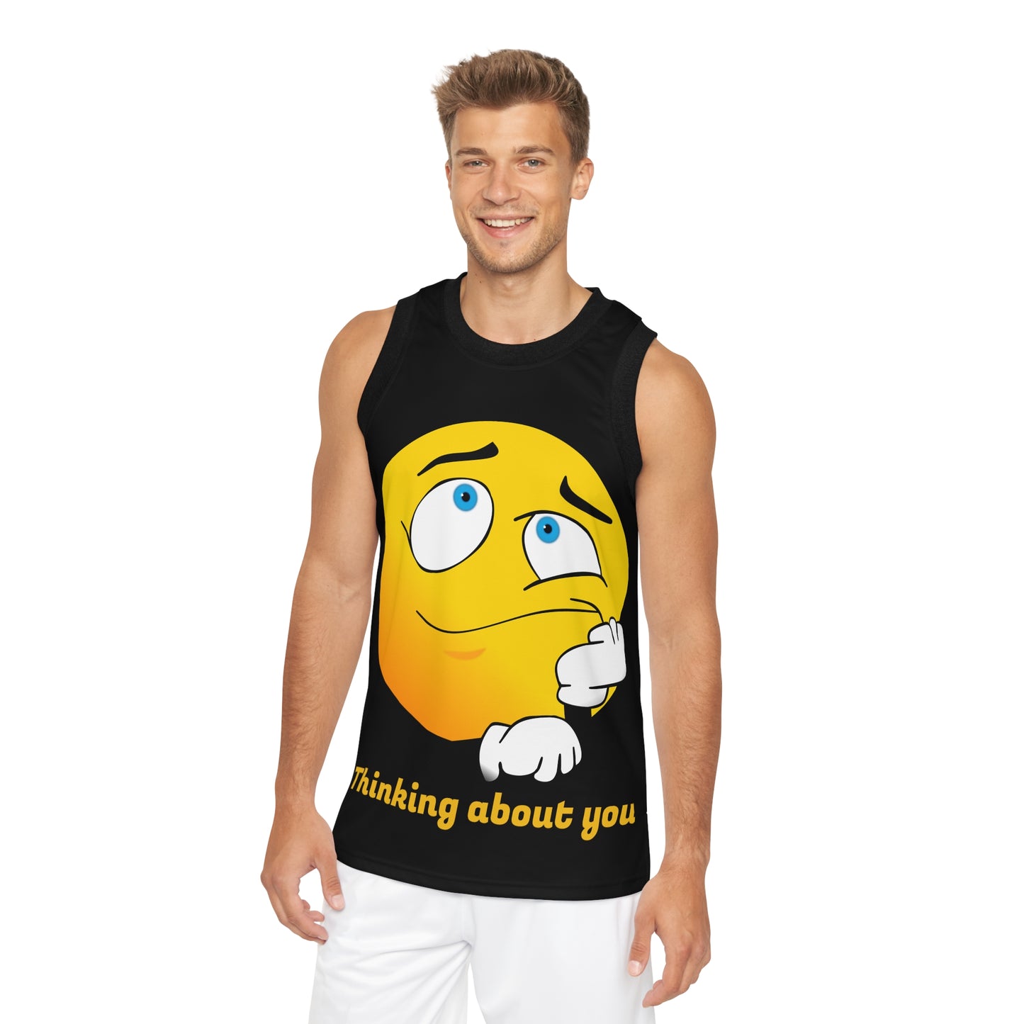 Thinking of you Unisex Basketball Jersey (AOP) (8540003434815)