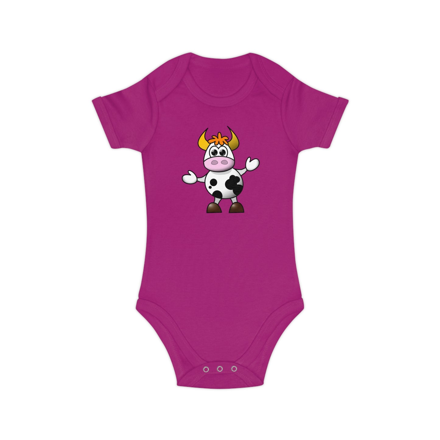 Combed Cotton Baby Bodysuit (9213357261119)