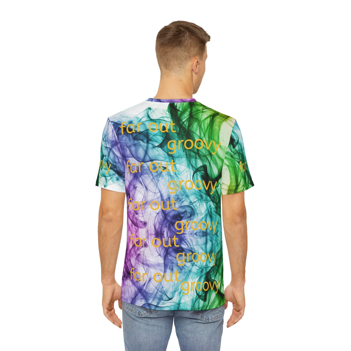 water color Men's Polyester Tee (AOP) (8507727282495)