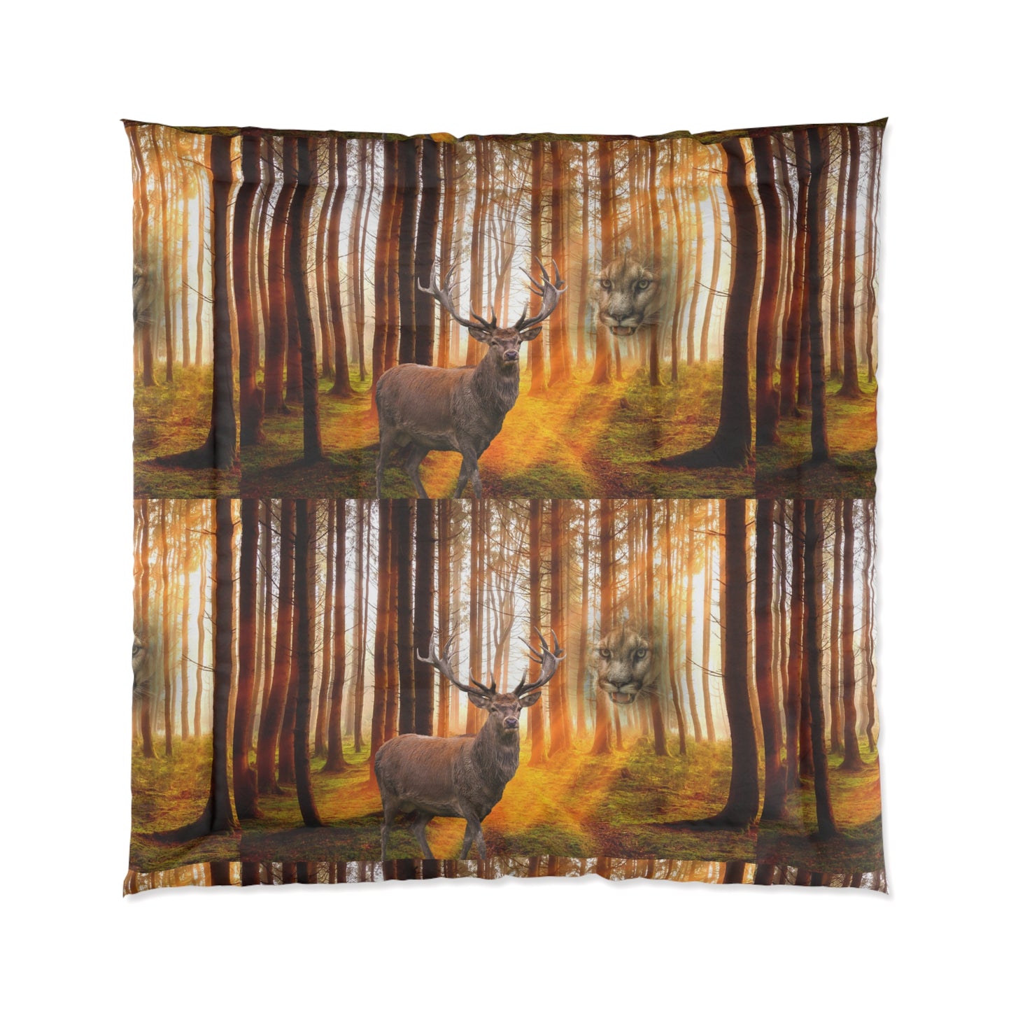 Elk and Cougar Comforter (8543832113471)