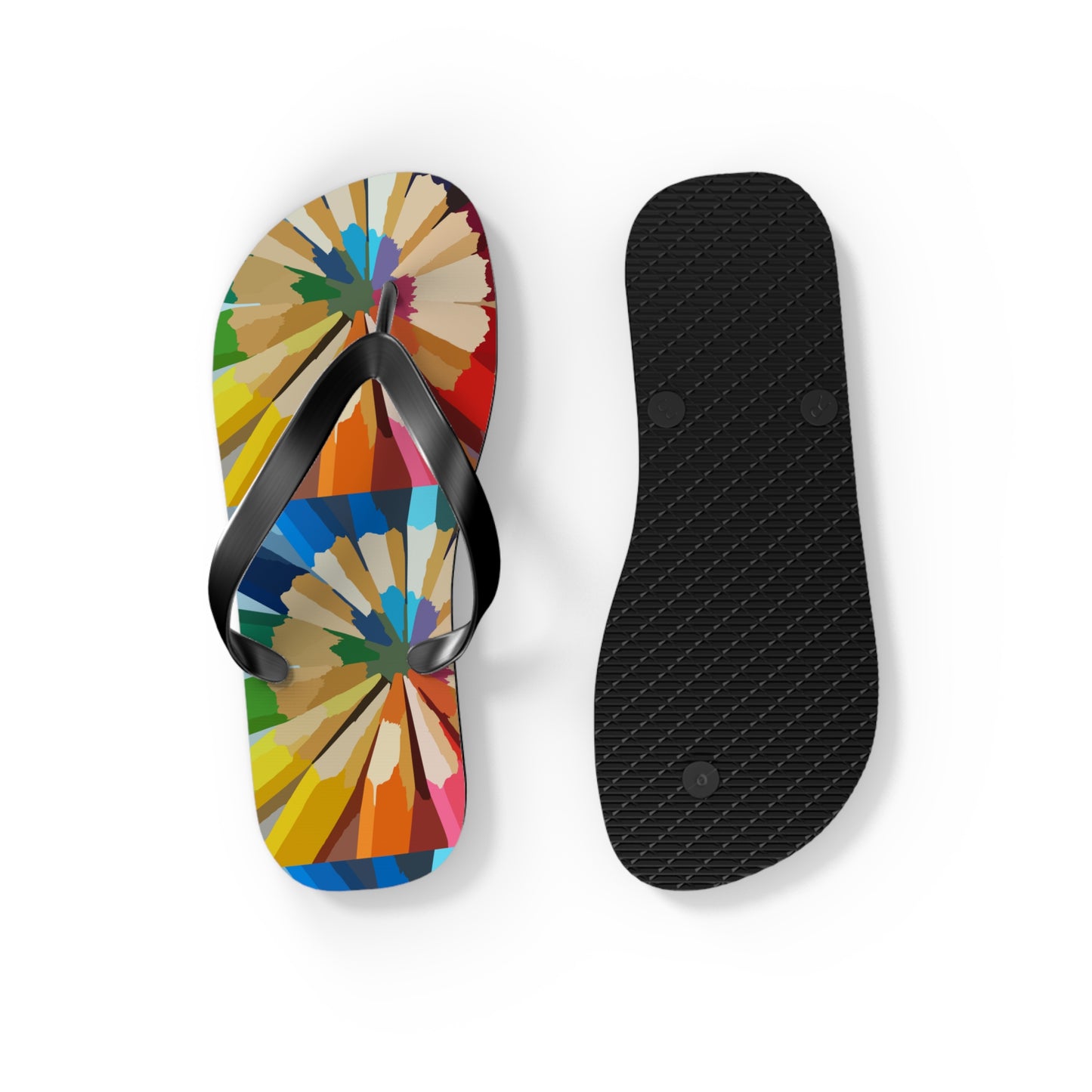 Color pencil Flip Flops (8540035547455)