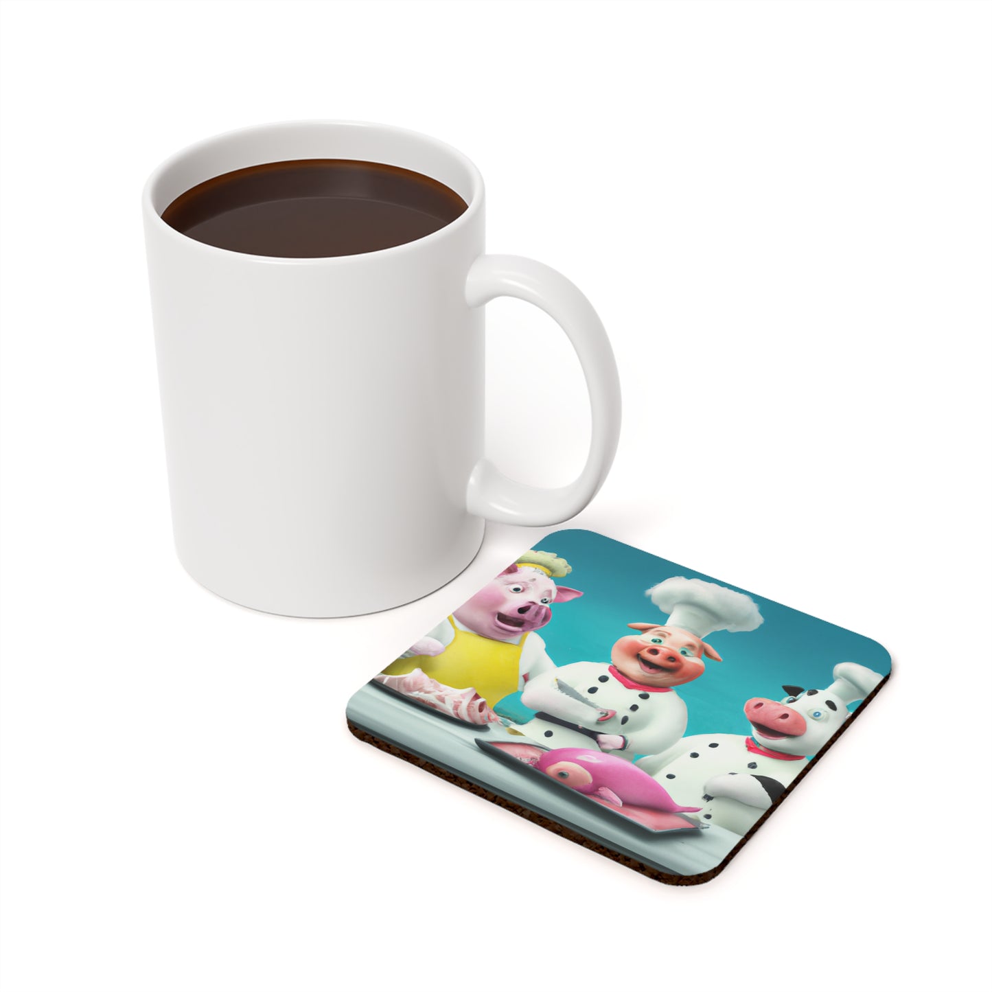 3 Chefs Cork Back Coaster (8543802884415)