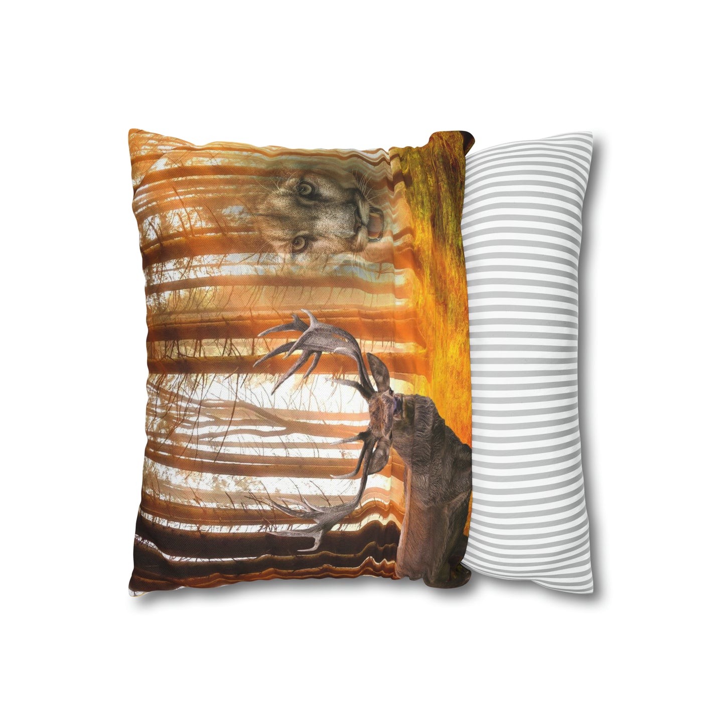 Spun Polyester Square Pillow Case (9201333993791)