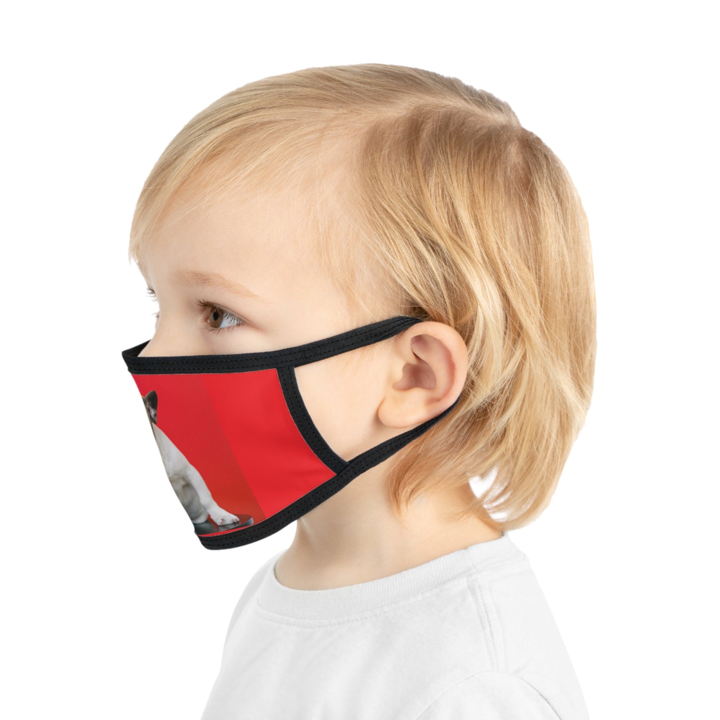 Puppy and banana Kid's Face Mask (8541958603071)