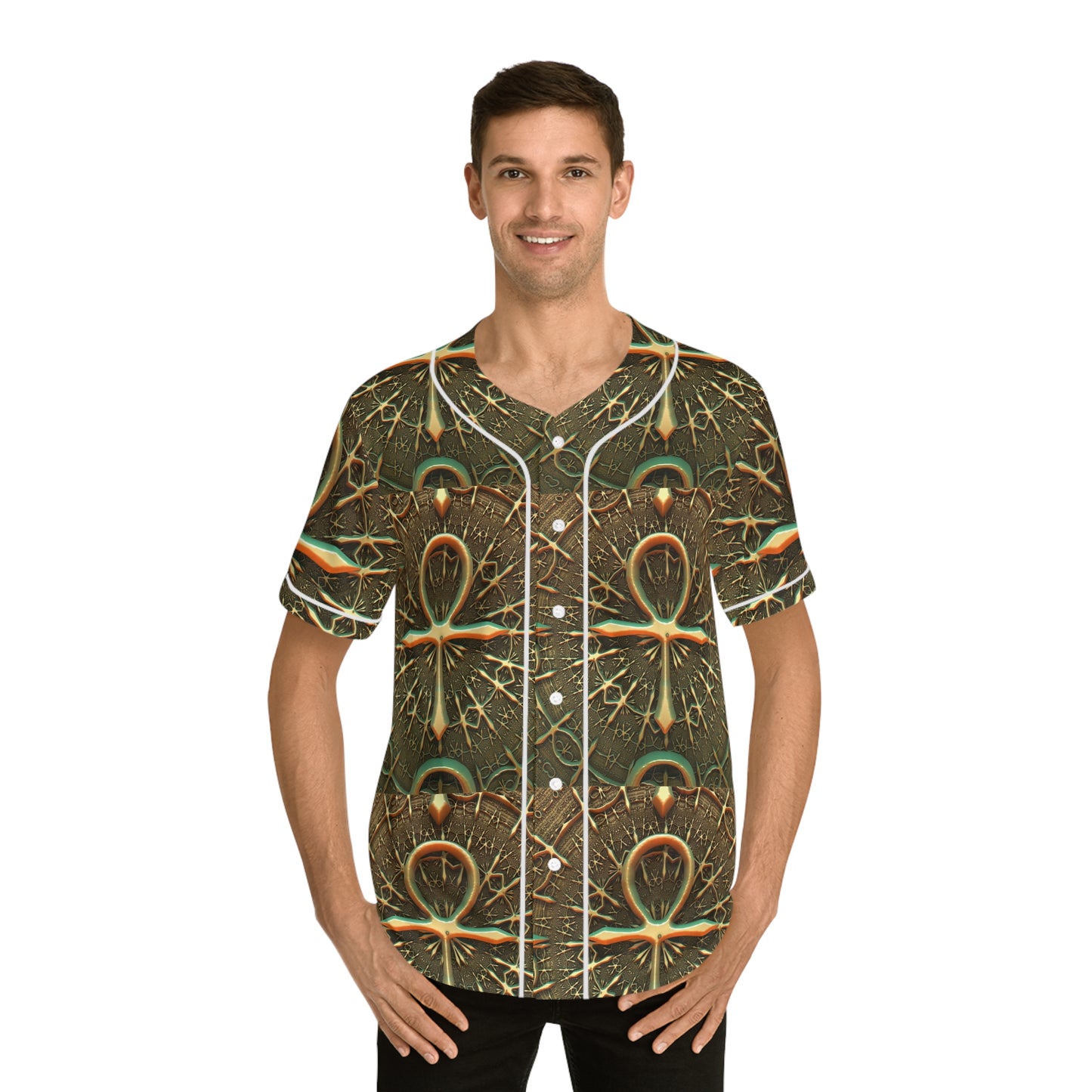 Golden Cross    Men's Baseball Jersey (AOP) (8540482044223)