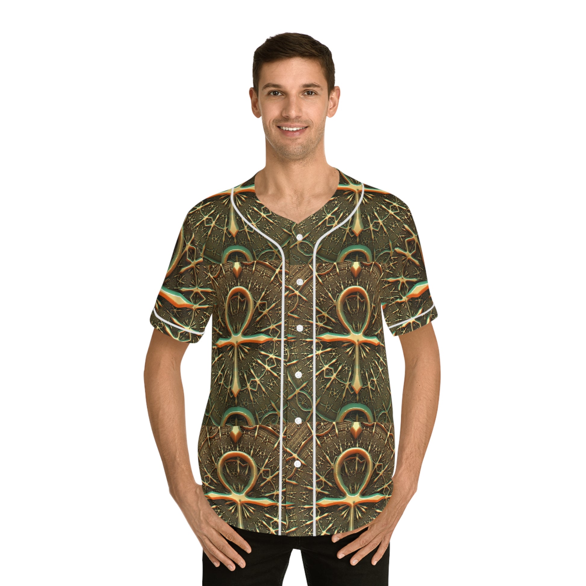 Golden Cross    Men's Baseball Jersey (AOP) (8540482044223)