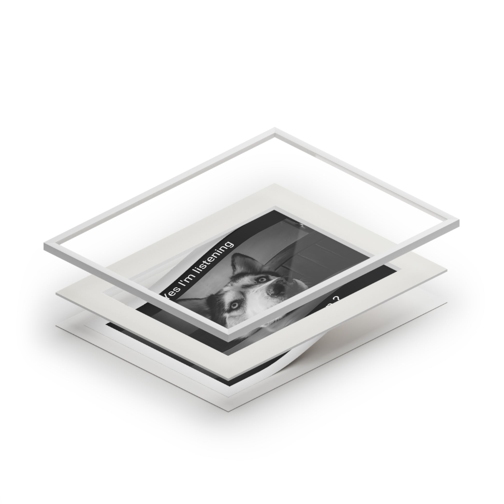 Is that bacon? Dog  (Passepartout Paper Frame) (8193264550207)