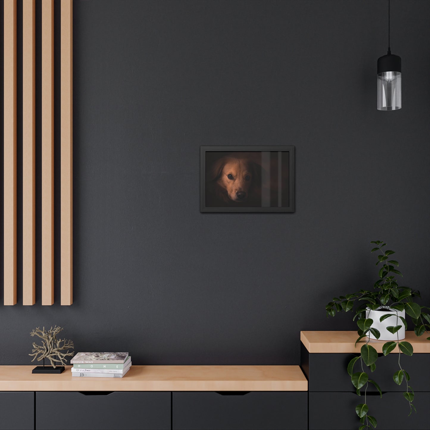 One eye dog    Framed Poster, Horizontal (8543794299199)