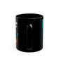 Colorfull horse -11oz Black Mug (8218108231999)