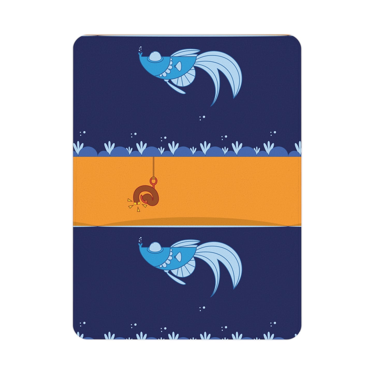 Fish on hook      Toddler Blanket (8543727026495)