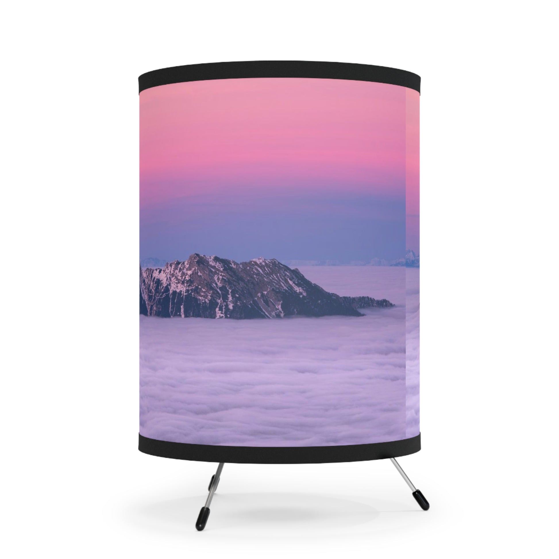 Color ice scape     Tripod Lamp with High-Res Printed Shade, US\CA plug (8543856263487)