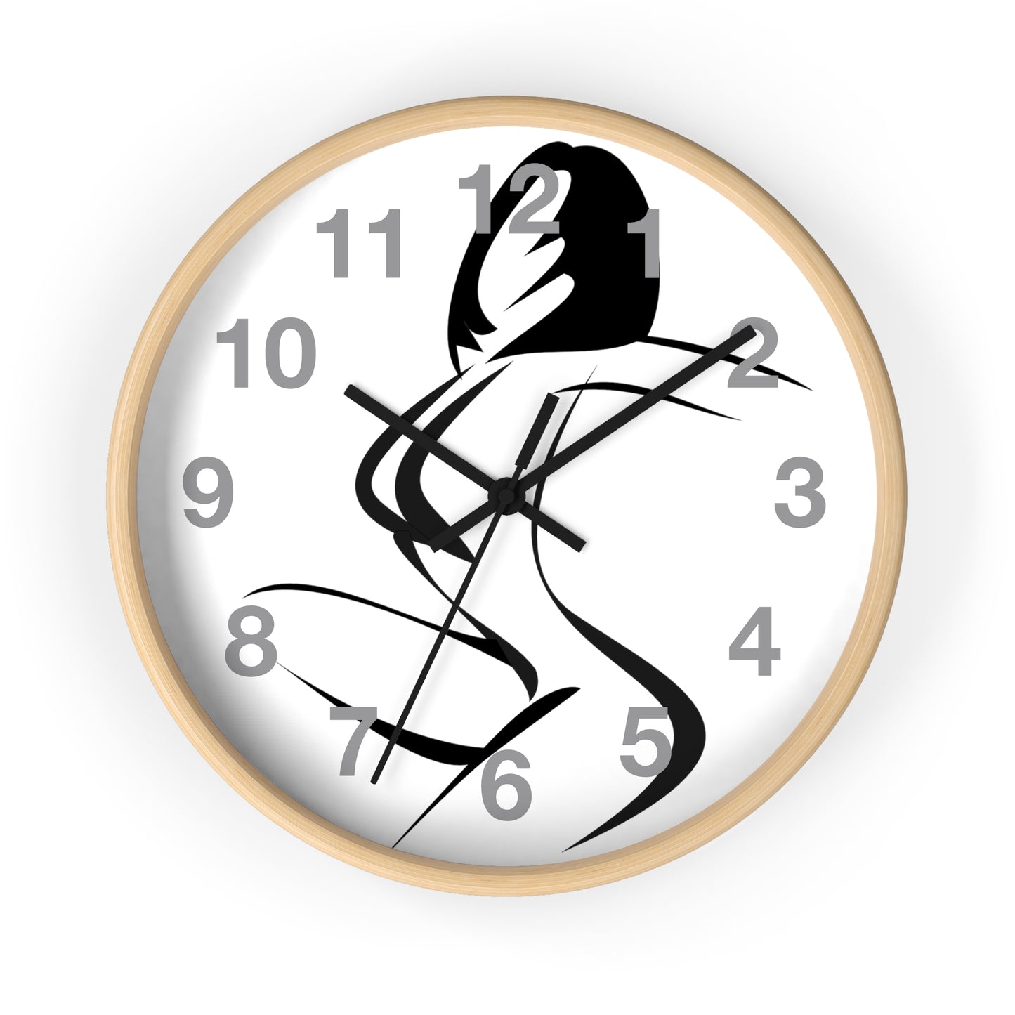 Graphic girl    Wall clock (8543731974463)