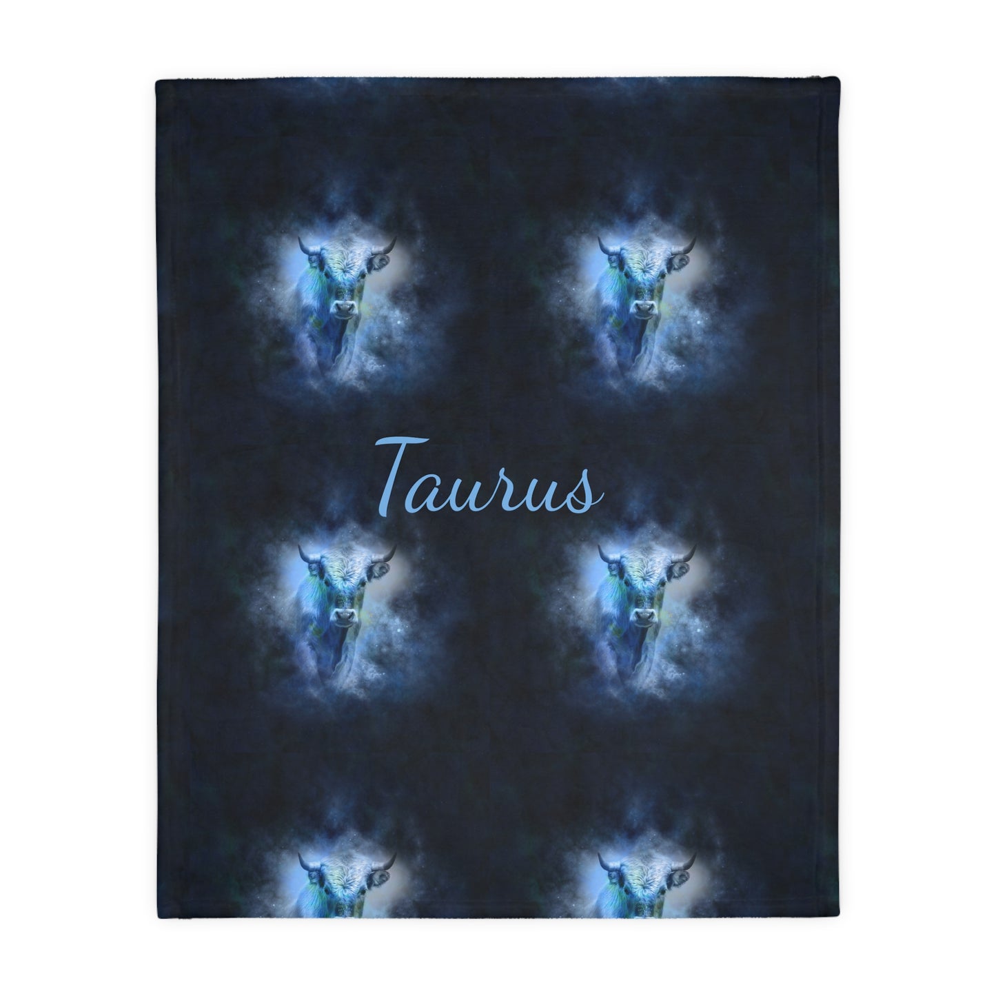 Taurus                 Velveteen Minky Blanket (Two-sided print) (8543813927231)