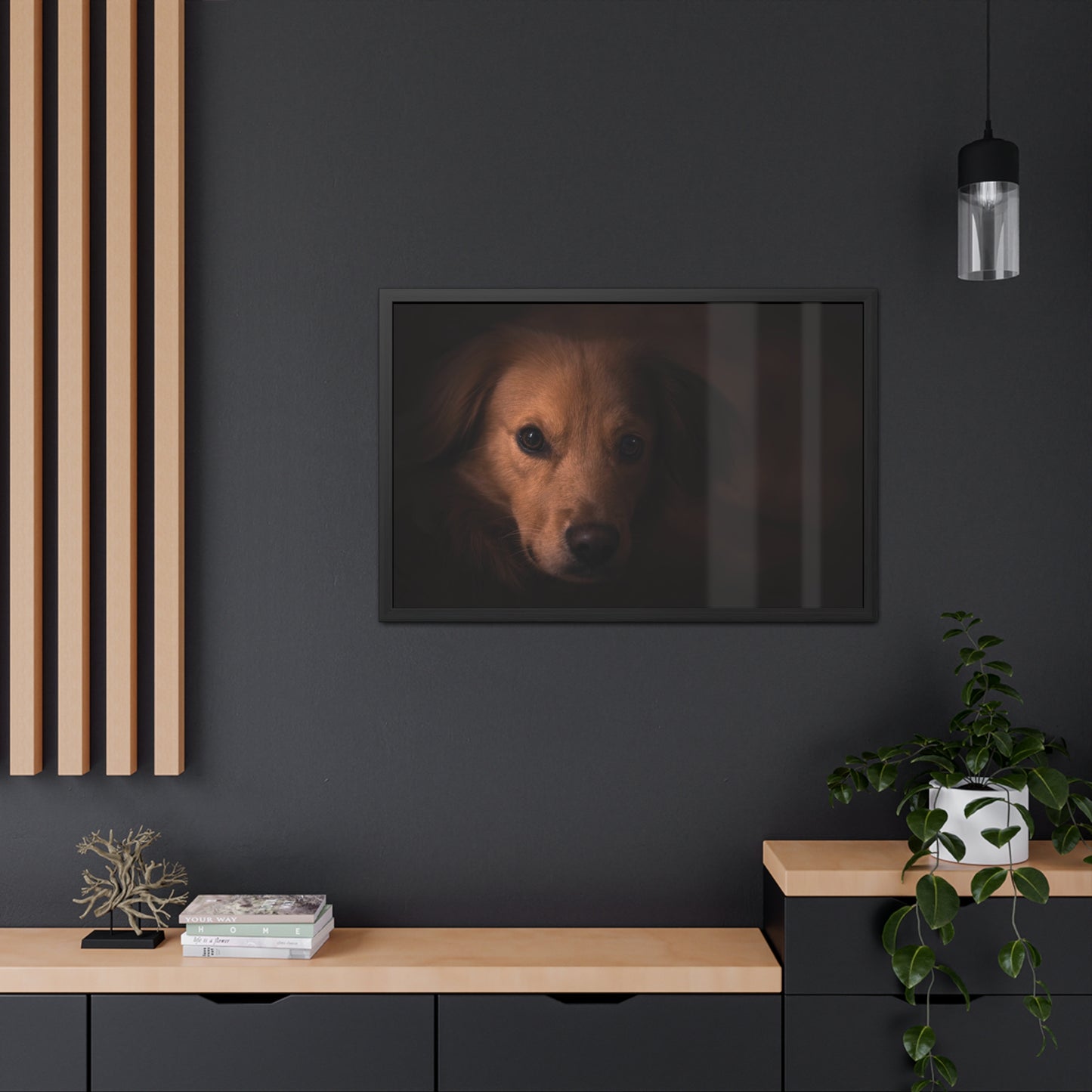 One eye dog    Framed Poster, Horizontal (8543794299199)