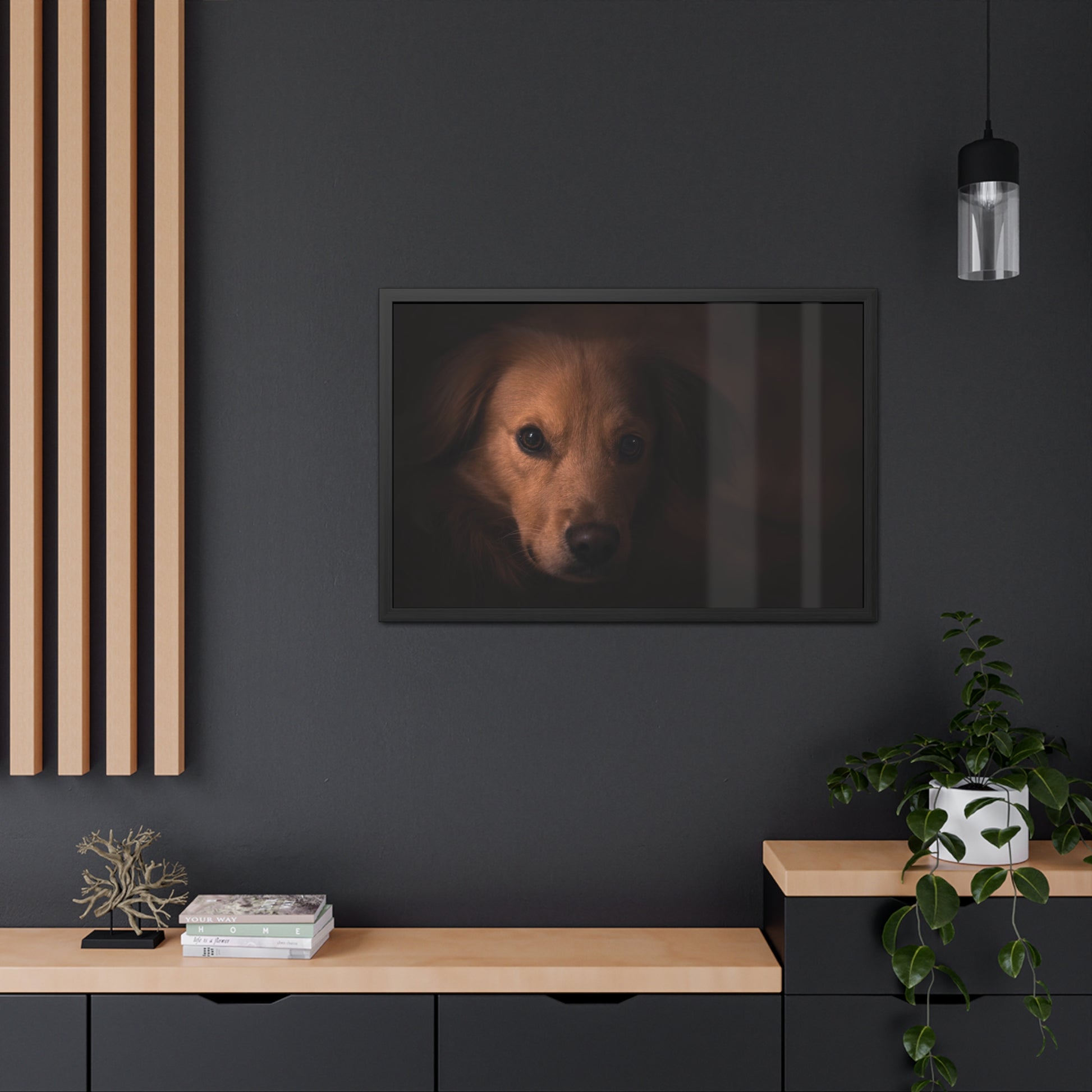 One eye dog    Framed Poster, Horizontal (8543794299199)