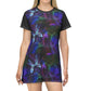 Butterfly    All Over Print T-Shirt Dress (8540545941823)