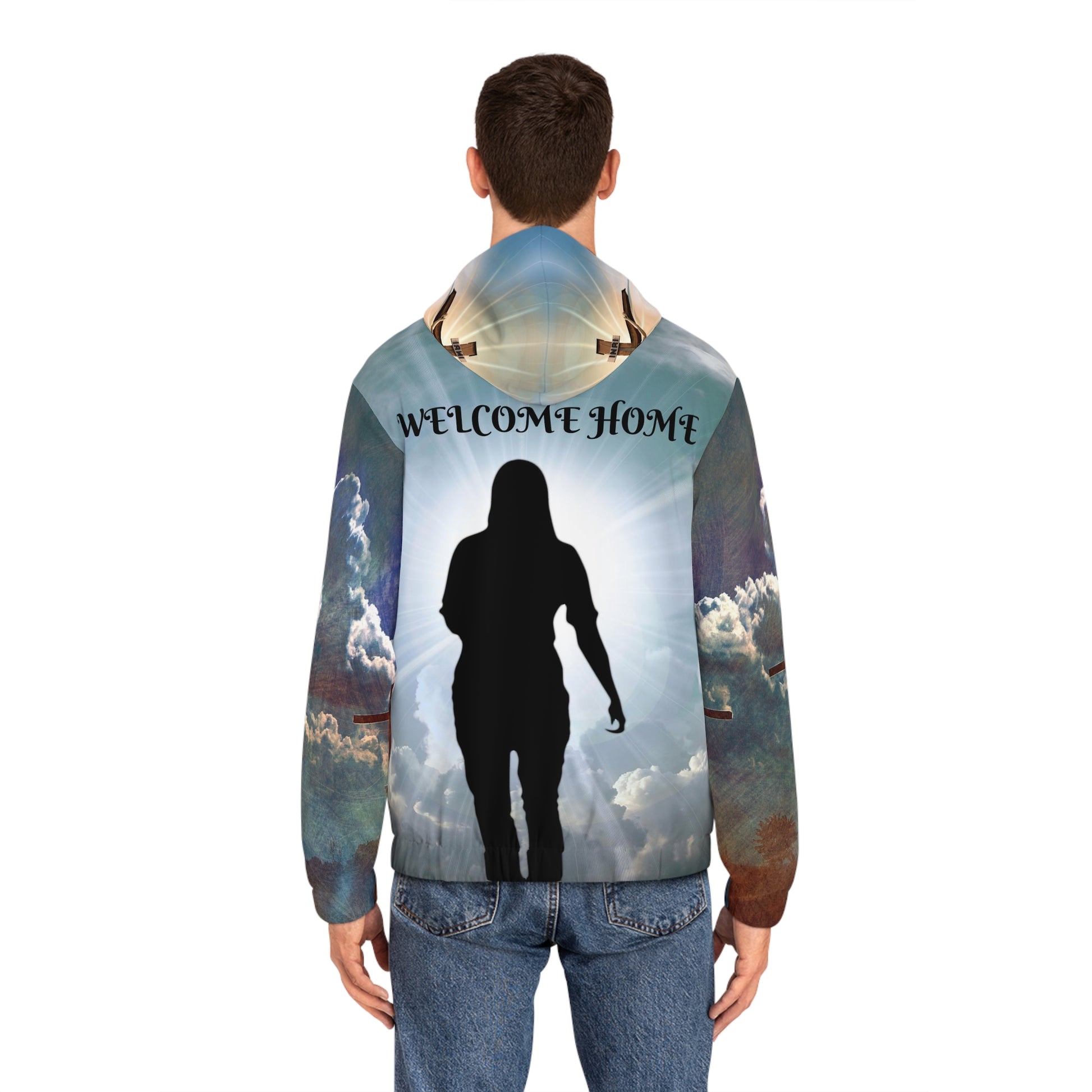 Jesus    Men's Full-Zip Hoodie (AOP) (8507841642815)