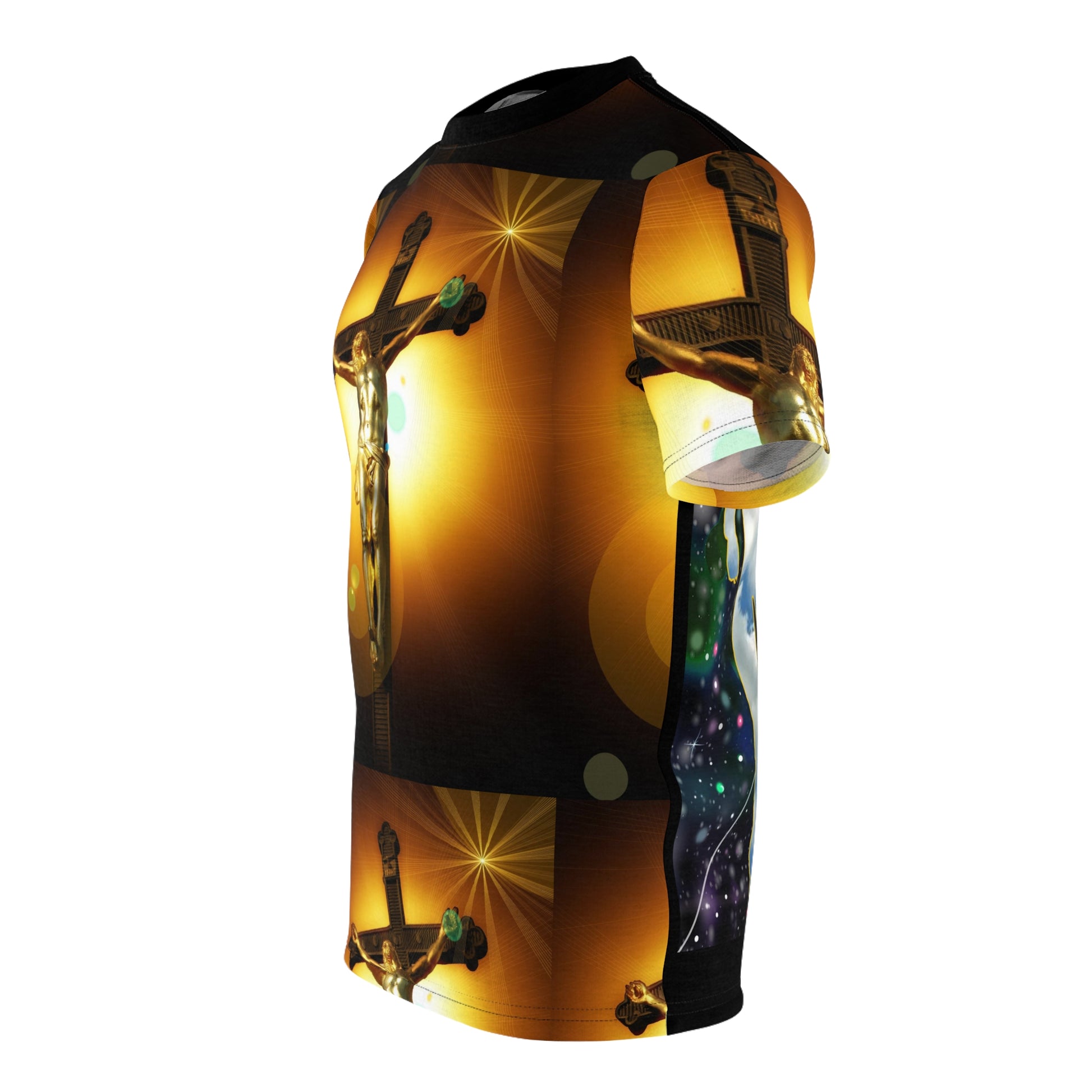 Gold Cross    Unisex AOP Cut & Sew Tee (8537717014847)