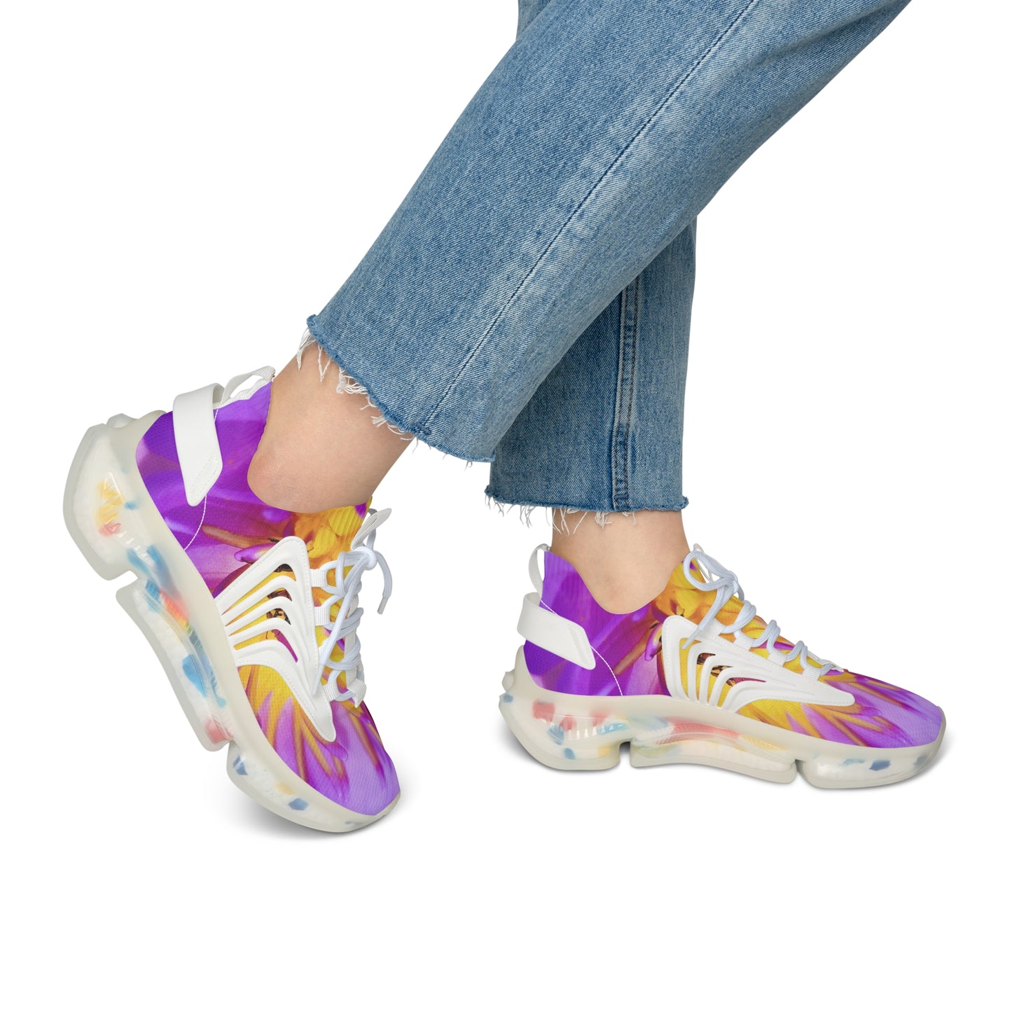 Flower    Women's Mesh Sneakers (8541956636991)