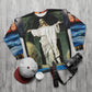 AOP Unisex Sweatshirt Jesus arms spread (8537713344831)