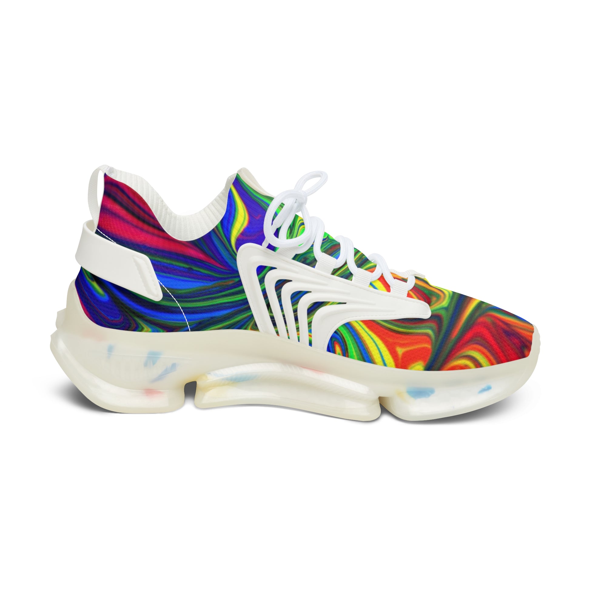 Color swirls    Women's Mesh Sneakers (8541957783871)