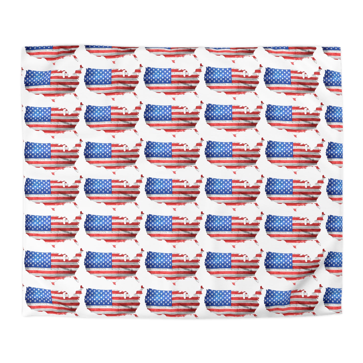 America in flag     Microfiber Duvet Cover (8542018994495)