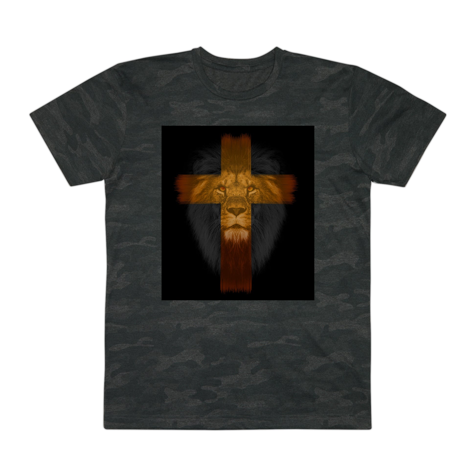Lion cross     Men's Fine Jersey Tee (8540566880575)