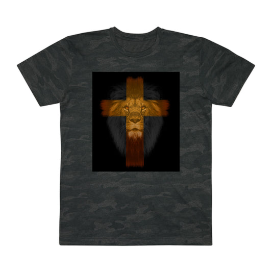 Lion cross     Men's Fine Jersey Tee (8540566880575)