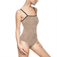 Women's One-piece leather look Swimsuit (9218700902719)