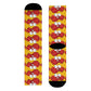 Red crab on yellow Crew Socks (EU) (8194512322879)