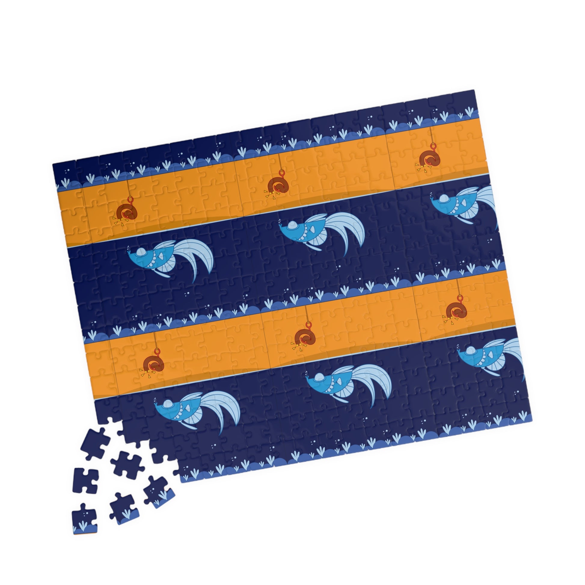 Worm on a hook     Puzzle (110, 252, 500, 1014-piece) (8542039081279)