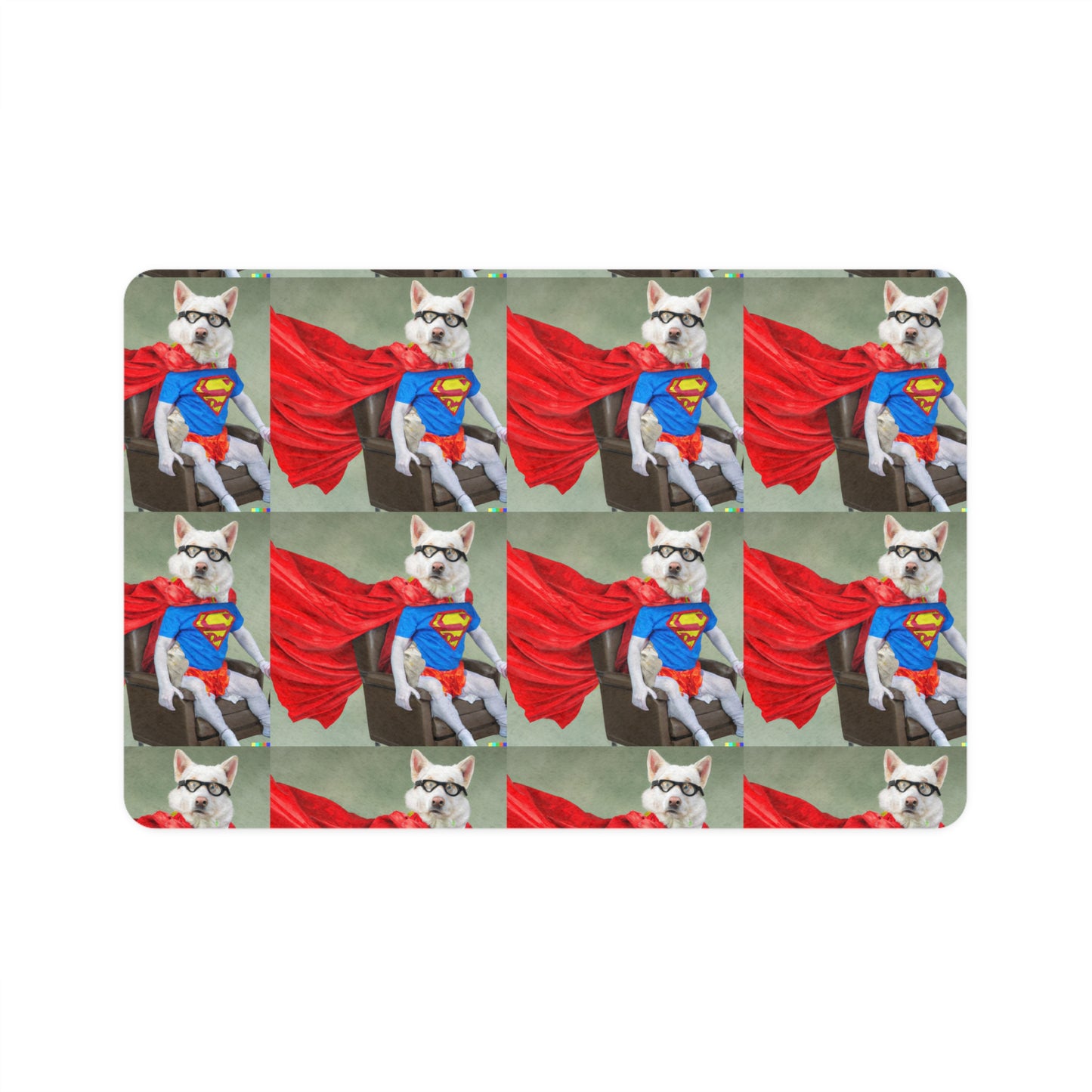 Pet Food Mat (12x18) Super dog (8534810001727)