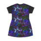 Butterfly    All Over Print T-Shirt Dress (8540545941823)