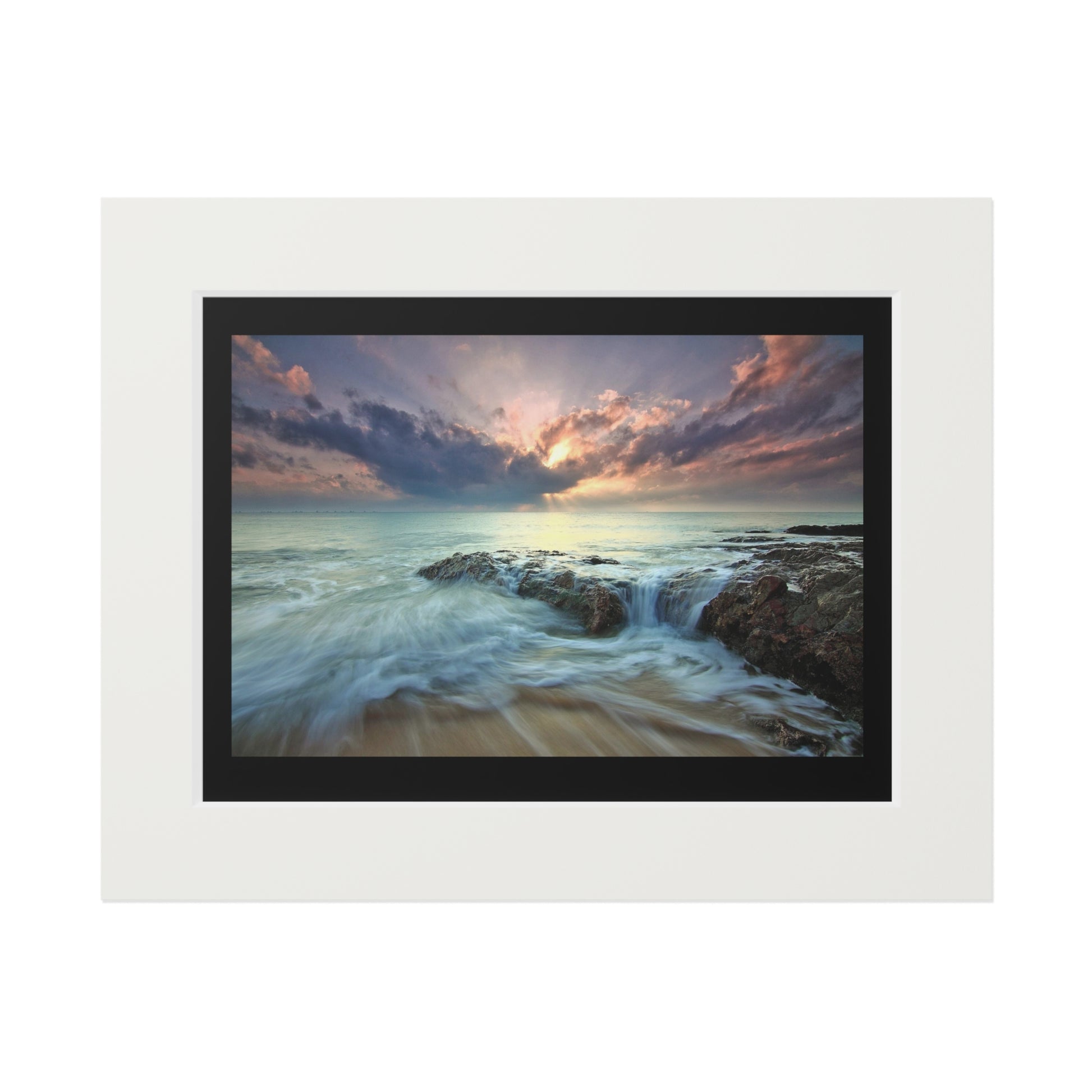 Ocean light     Fine Art Prints (Passepartout Paper Frame) (8543784108351)