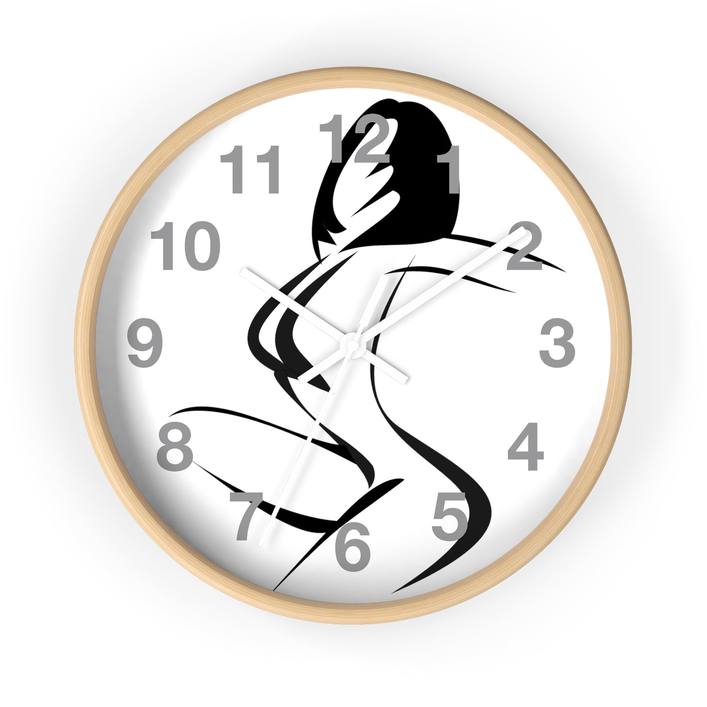 Graphic girl    Wall clock (8543731974463)