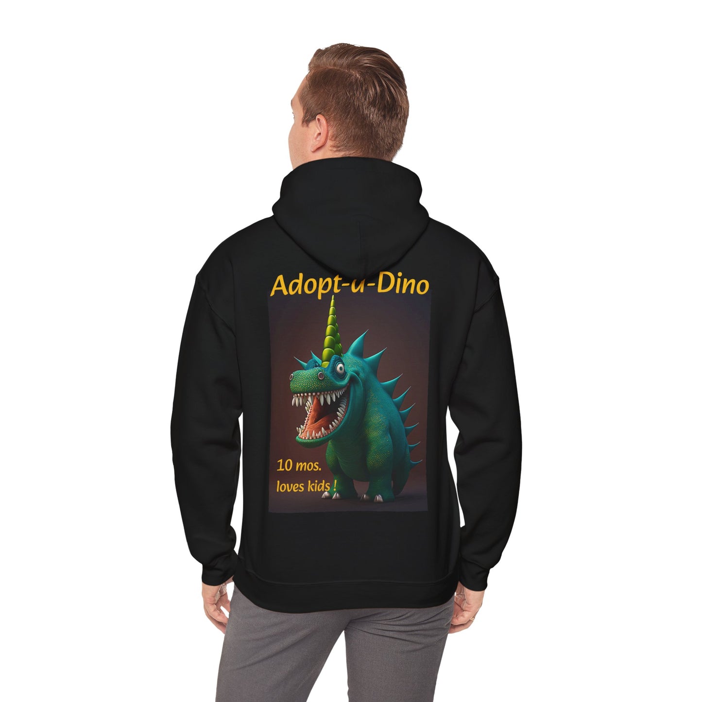 Adopt a Dino                                 Aqeaus    Unisex Heavy Blend™ Hooded Sweatshirt (9225251455295)