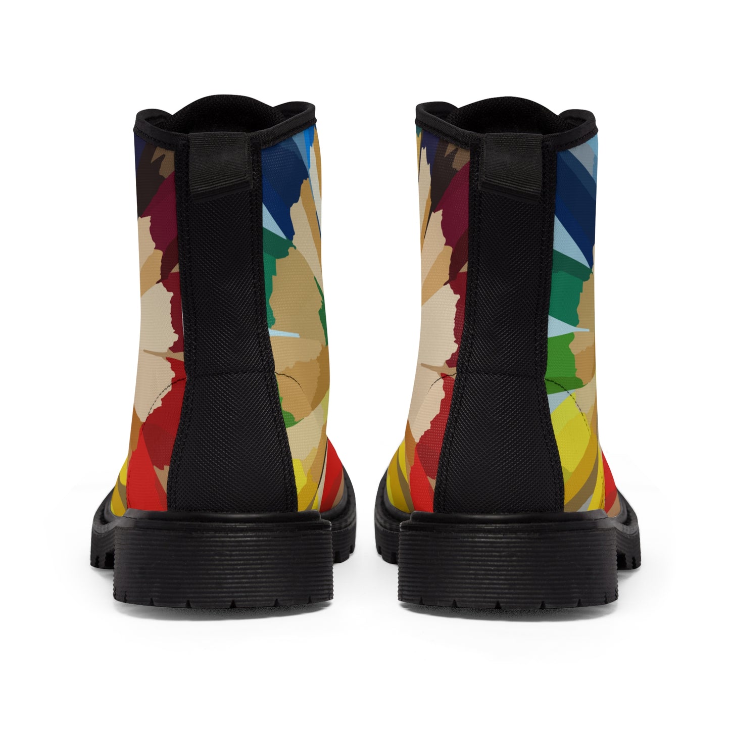 Colored pencils    Women's Canvas Boots (8539941175615)