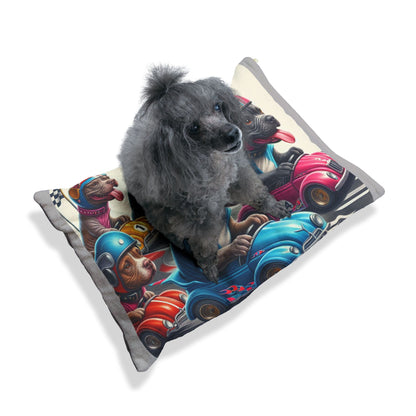 Dog Bed - Pit Bull Racing Cars Design (9726631903551)