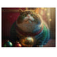 Christmas cat   Jigsaw Puzzle (30, 110, 252, 500,1000-Piece) (8540605546815)