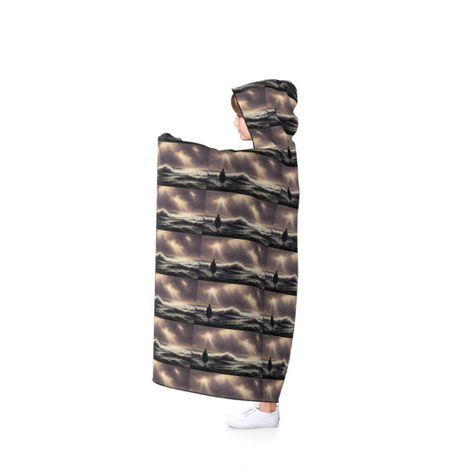 Jesus on water   Hooded Blanket (8543870714175)