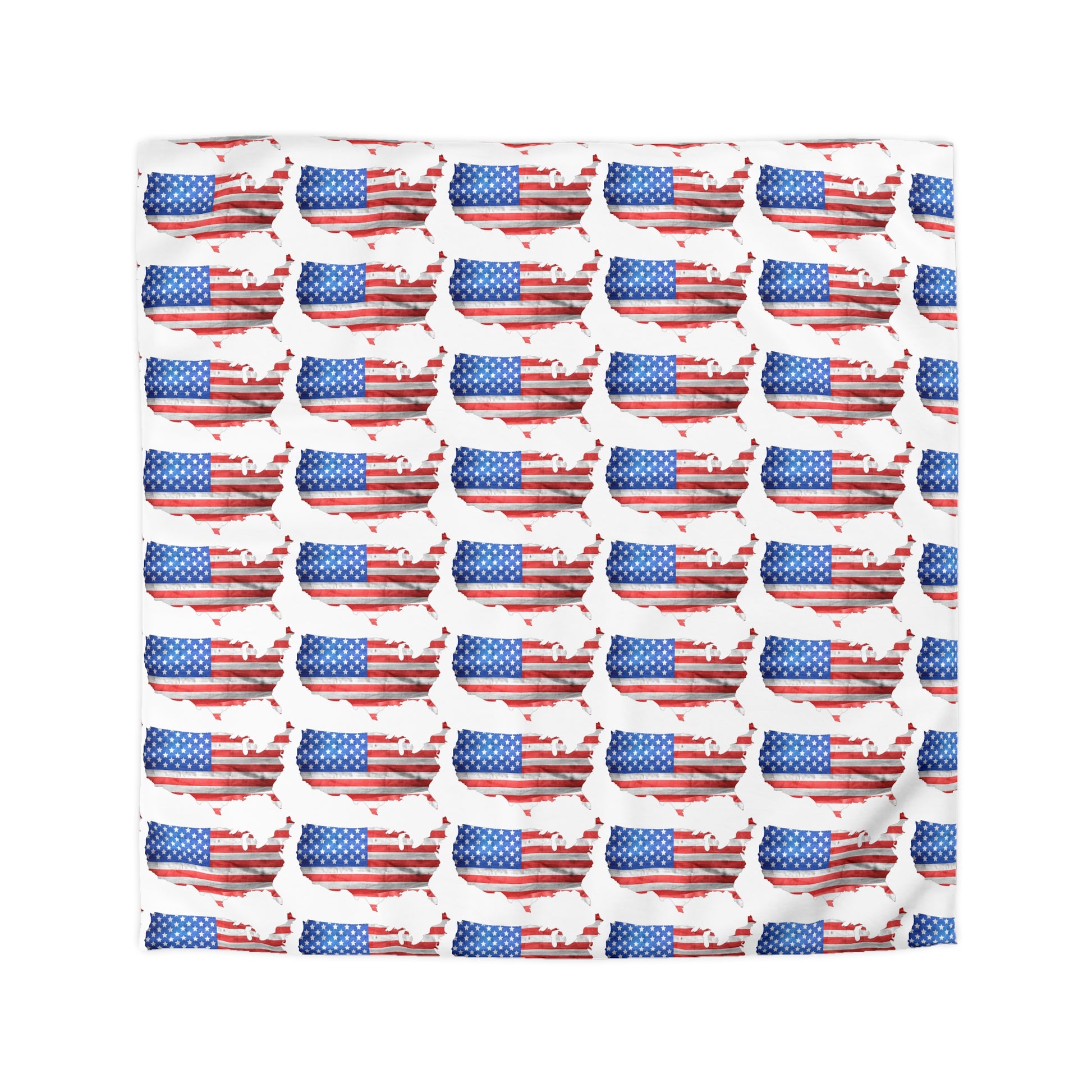 America in flag     Microfiber Duvet Cover (8542018994495)